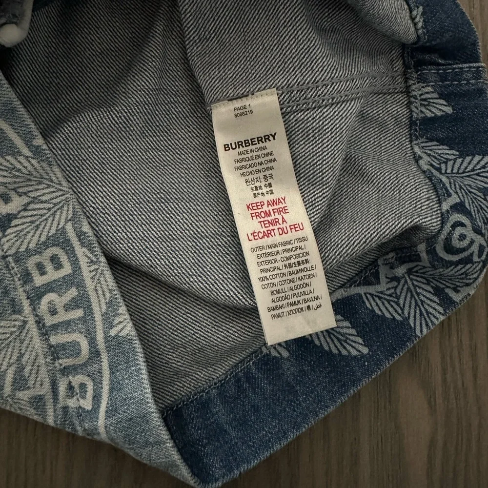 BURBERRY GIRLS MAXINE OAK LEAF CREST SKIRT